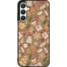 Coque Samsung Galaxy A25 - Silicone rigide noir Christmas 25 Pattern Ginger Cookie