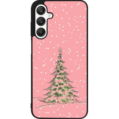 Coque Samsung Galaxy A25 - Silicone rigide noir Christmas 25 Pink Tree