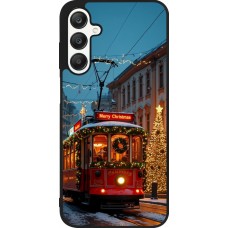 Samsung Galaxy A25 Case Hülle - Silikon schwarz Christmas 25 Xmas Train