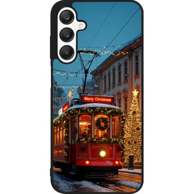 Coque Samsung Galaxy A25 - Silicone rigide noir Christmas 25 Xmas Train