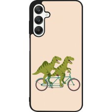 Coque Samsung Galaxy A25 - Silicone rigide noir Dinosaurs on bikes 2026