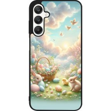 Coque Samsung Galaxy A25 - Silicone rigide noir Easter 2025 Pastel Pâques