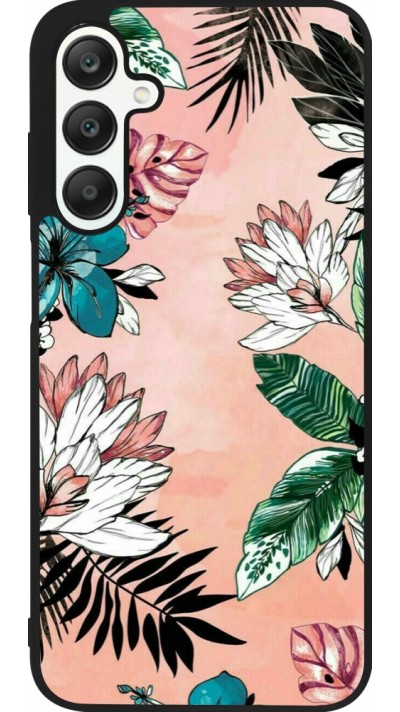 Coque Samsung Galaxy A25 - Silicone rigide noir Flowers Artprint