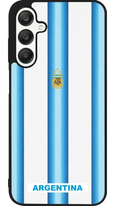 Samsung Galaxy A25 Case Hülle - Silikon schwarz Argentinien 2026 personalisierbares Fussballtrikot