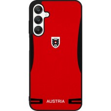Coque Samsung Galaxy A25 - Silicone rigide noir Maillot de football Autriche 2026 personnalisable