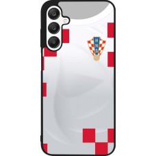 Samsung Galaxy A25 Case Hülle - Silikon schwarz Kroatien 2022 personalisierbares Fussballtrikot