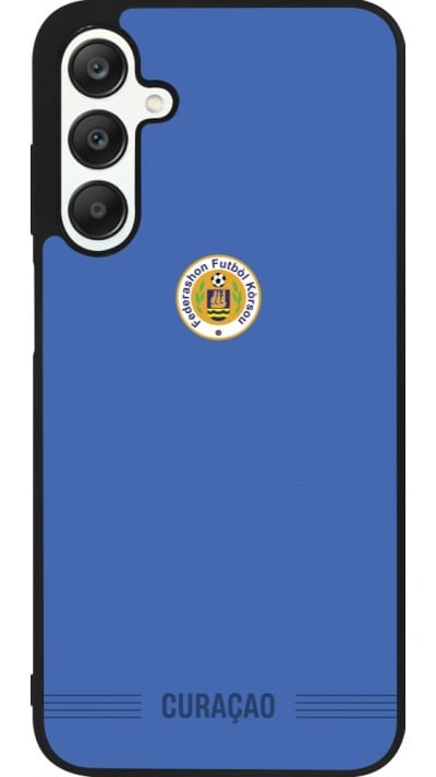 Samsung Galaxy A25 Case Hülle - Silikon schwarz Curaçao 2026 personalisierbares Fussballtrikot