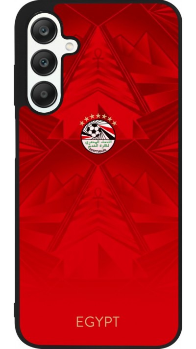 Samsung Galaxy A25 Case Hülle - Silikon schwarz Ägypten 2026 personalisierbares Fussballtrikot