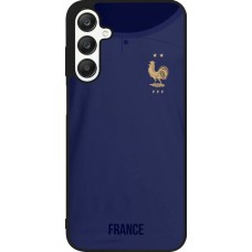 Coque Samsung Galaxy A25 - Silicone rigide noir Maillot de football France 2022 personnalisable