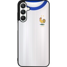 Coque Samsung Galaxy A25 - Silicone rigide noir Maillot de football France Extérieur personnalisable