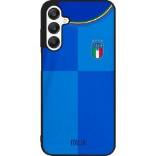 Coque Samsung Galaxy A25 - Silicone rigide noir Maillot de football Italie 2022 personnalisable