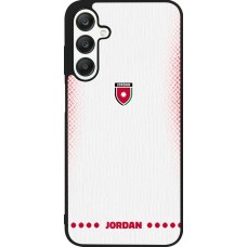 Samsung Galaxy A25 Case Hülle - Silikon schwarz Jordanien 2026 personalisierbares Fussballtrikot