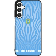 Samsung Galaxy A25 Case Hülle - Silikon schwarz Demokratische Republik Kongo 2026 personalisierbares Fussballtrikot