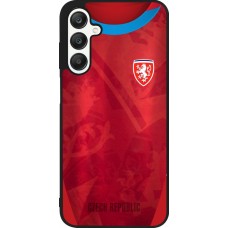 Samsung Galaxy A25 Case Hülle - Silikon schwarz Tschechische Republik personalisierbares Fussballtrikot