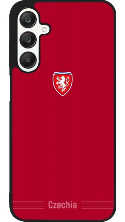 Samsung Galaxy A25 Case Hülle - Silikon schwarz Tschechische Republik 2026 personalisierbares Fussballtrikot