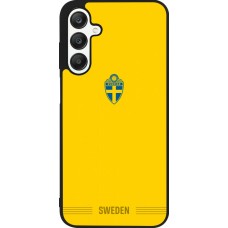Samsung Galaxy A25 Case Hülle - Silikon schwarz Schweden 2026 personalisierbares Fussballtrikot