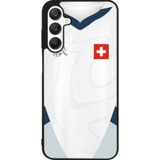 Samsung Galaxy A25 Case Hülle - Silikon schwarz Schweiz Away personalisierbares Fussballtrikot