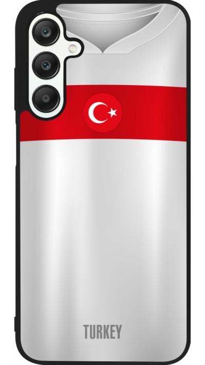 Coque Samsung Galaxy A25 - Silicone rigide noir Maillot de football Turquie personnalisable