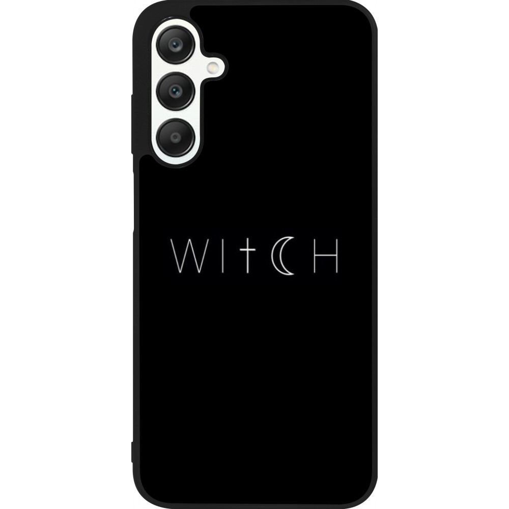 Samsung Galaxy A25 Case Hülle - Silikon schwarz Halloween 22 witch word