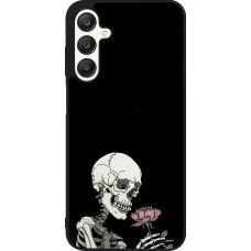 Samsung Galaxy A25 Case Hülle - Silikon schwarz Halloween 2023 rose and skeleton