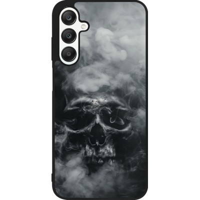 Samsung Galaxy A25 Case Hülle - Silikon schwarz Halloween 2024 smoky skull
