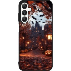 Samsung Galaxy A25 Case Hülle - Silikon schwarz Halloween 2025 Haunted house