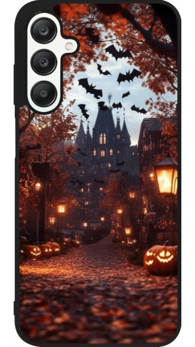Samsung Galaxy A25 Case Hülle - Silikon schwarz Halloween 2025 Haunted house