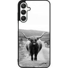 Coque Samsung Galaxy A25 - Silicone rigide noir Highland cattle