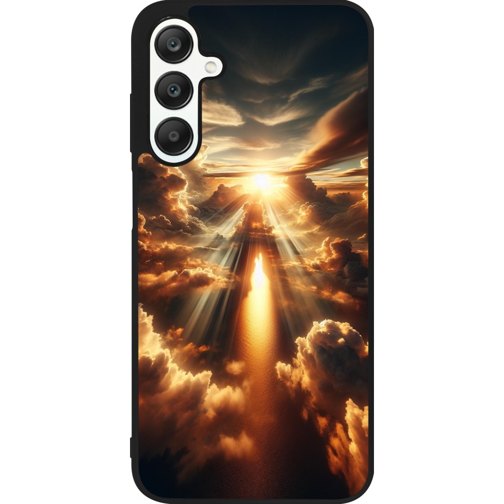 Samsung Galaxy A25 Case Hülle - Silikon schwarz Himmelsleuchten Zenit