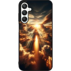 Samsung Galaxy A25 Case Hülle - Silikon schwarz Himmelsleuchten Zenit