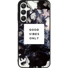 Samsung Galaxy A25 Case Hülle - Silikon schwarz Marble Good Vibes Only