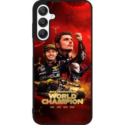 Coque Samsung Galaxy A25 - Silicone rigide noir Max Verstappen Champion 2023