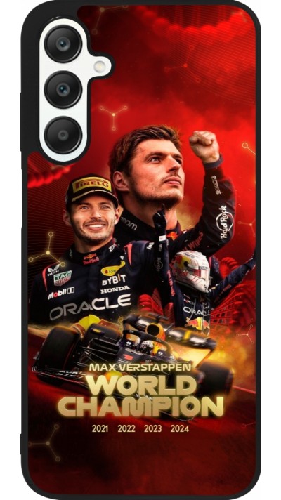 Samsung Galaxy A25 Case Hülle - Silikon schwarz Max Verstappen Champion 2023