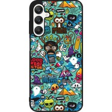 Samsung Galaxy A25 Case Hülle - Silikon schwarz Mixed Cartoons Turquoise