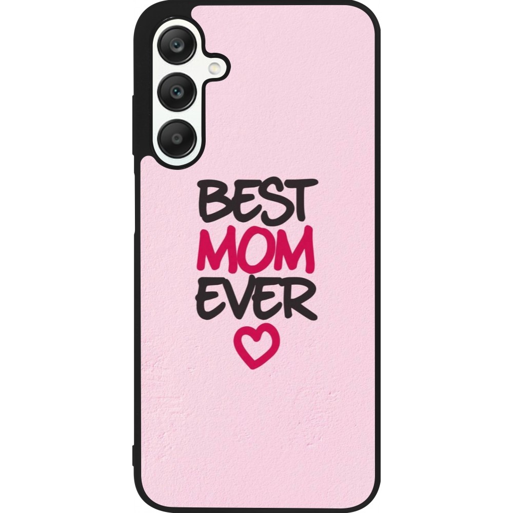 Samsung Galaxy A25 Case Hülle - Silikon schwarz Mom 2023 best Mom ever pink