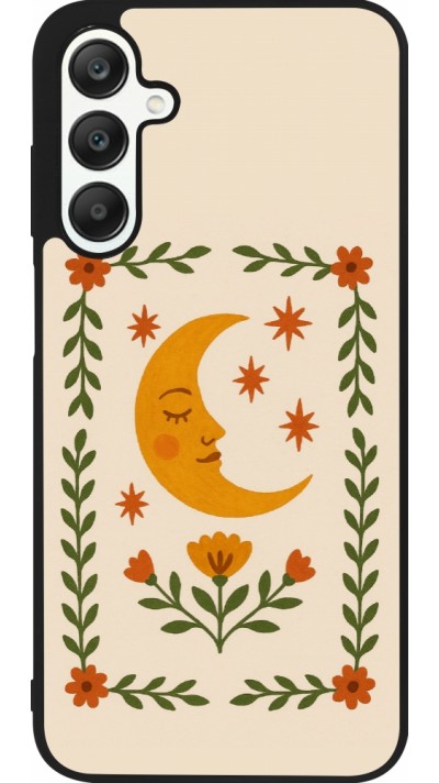 Coque Samsung Galaxy A25 - Silicone rigide noir Half moon stamp 2026