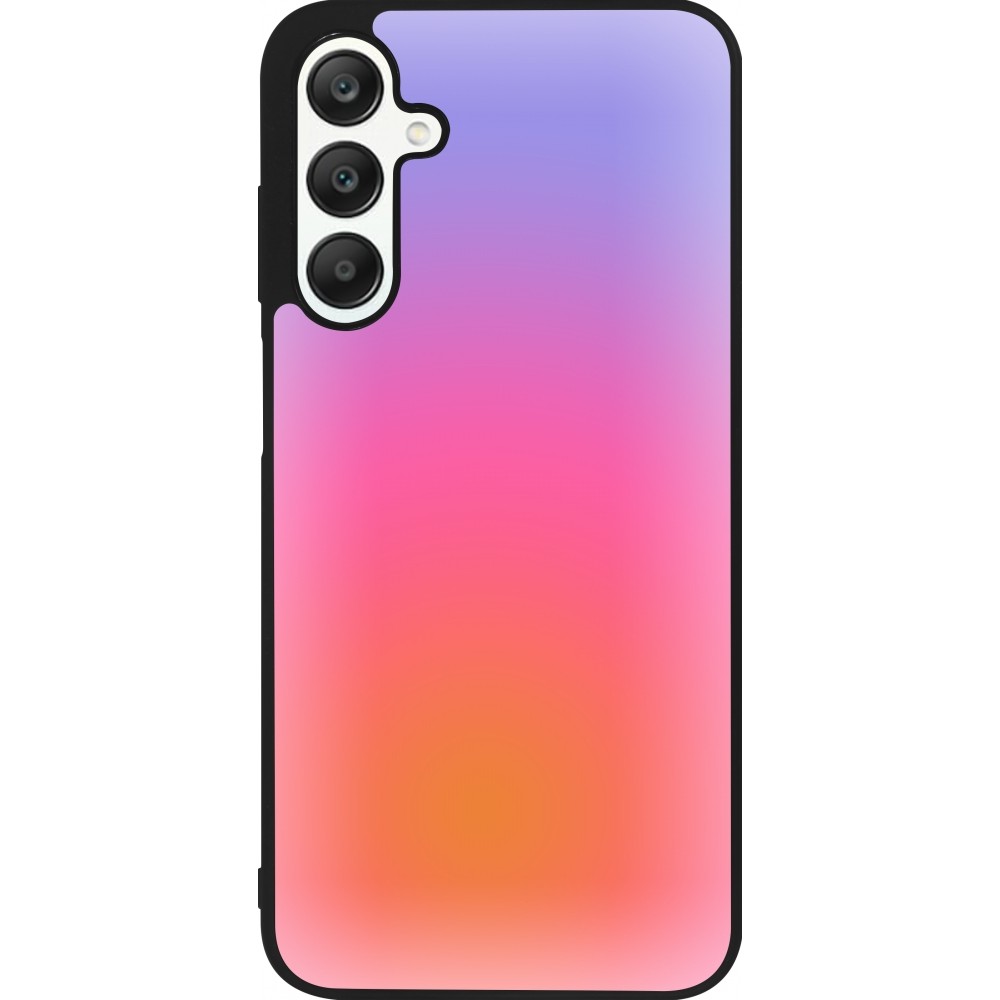Samsung Galaxy A25 Case Hülle - Silikon schwarz Orange Pink Blue Gradient