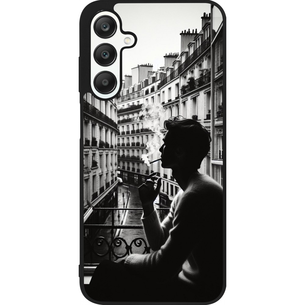 Samsung Galaxy A25 Case Hülle - Silikon schwarz Parisian Smoker