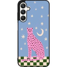 Coque Samsung Galaxy A25 - Silicone rigide noir Pink leopard with stars 2026
