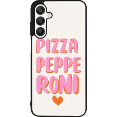 Coque Samsung Galaxy A25 - Silicone rigide noir Pizza pepperoni 2026