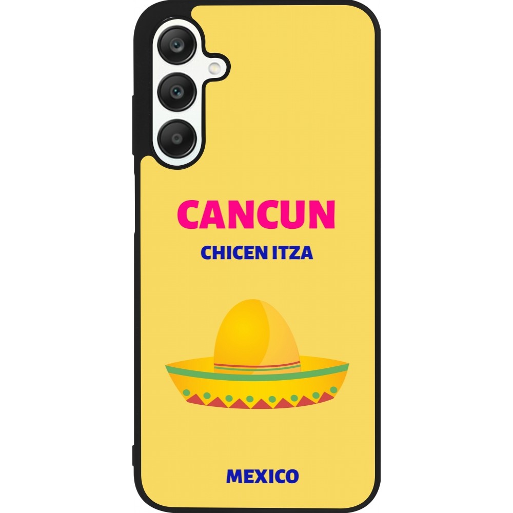 Coque Samsung Galaxy A25 - Silicone rigide noir Pop Summer Destination Cancun