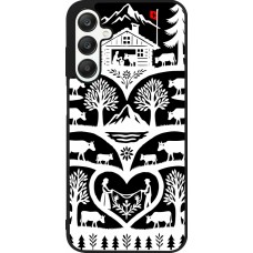Coque Samsung Galaxy A25 - Silicone rigide noir Poya Suisse 2 noir