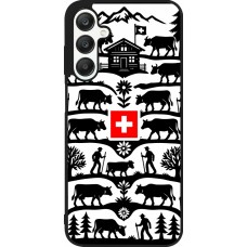 Coque Samsung Galaxy A25 - Silicone rigide noir Poya Suisse 3