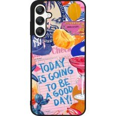 Coque Samsung Galaxy A25 - Silicone rigide noir Preppy Today is Going to be a good day