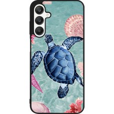 Coque Samsung Galaxy A25 - Silicone rigide noir Preppy Turtle