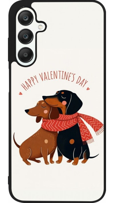 Coque Samsung Galaxy A25 - Silicone rigide noir Saint Valentines Day 26 Happy Valentine