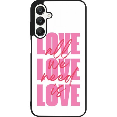 Samsung Galaxy A25 Case Hülle - Silikon schwarz Saint Valentines Day 26 Love all we need is