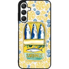 Coque Samsung Galaxy A25 - Silicone rigide noir Sardines in oil 2026