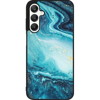 Samsung Galaxy A25 Case Hülle - Silikon schwarz Sea Foam Blue
