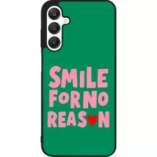 Coque Samsung Galaxy A25 - Silicone rigide noir Smile for no reason 2026